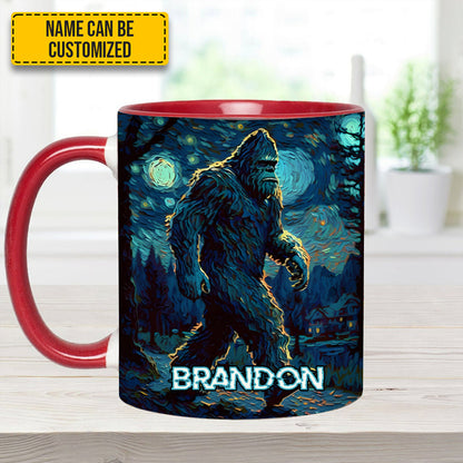 Night Walker - Personalized Bigfoot Accent Mug