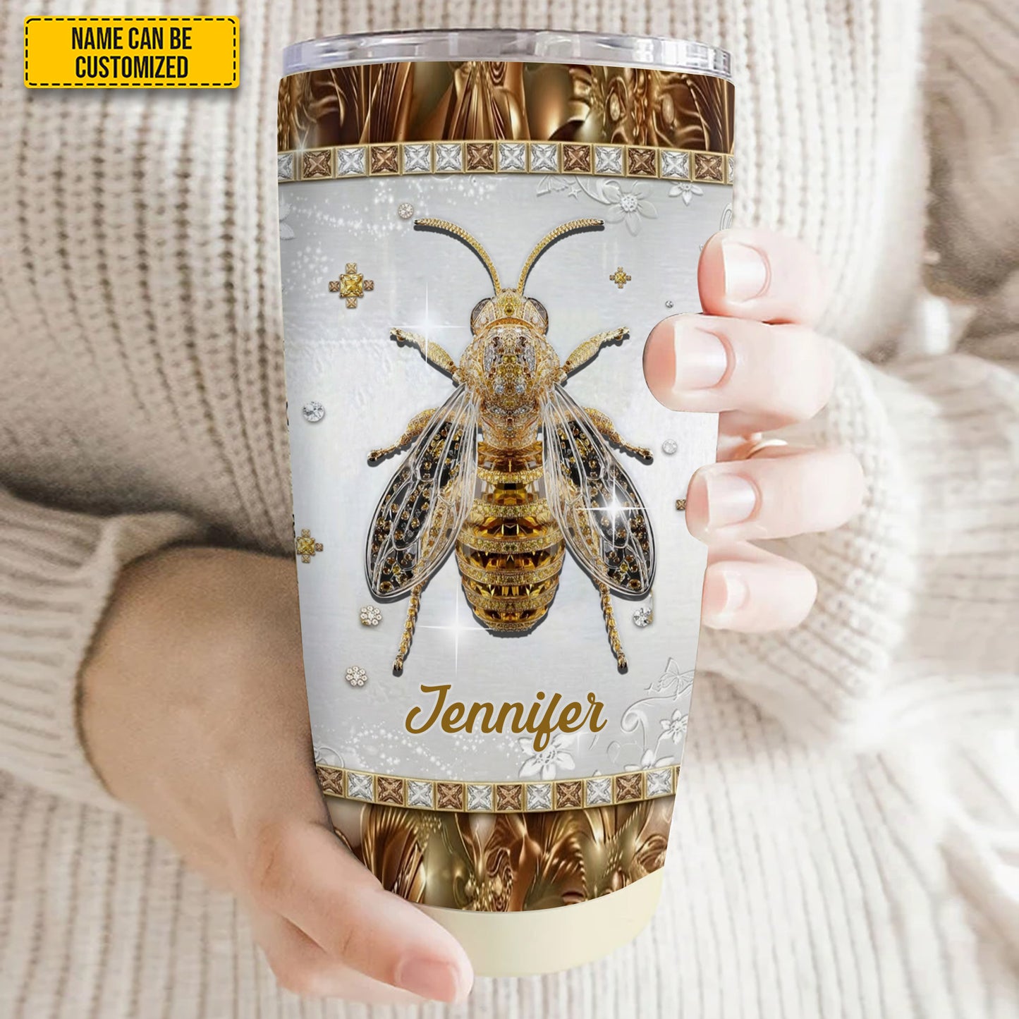 Golden Bee - Personalized Bee Tumbler