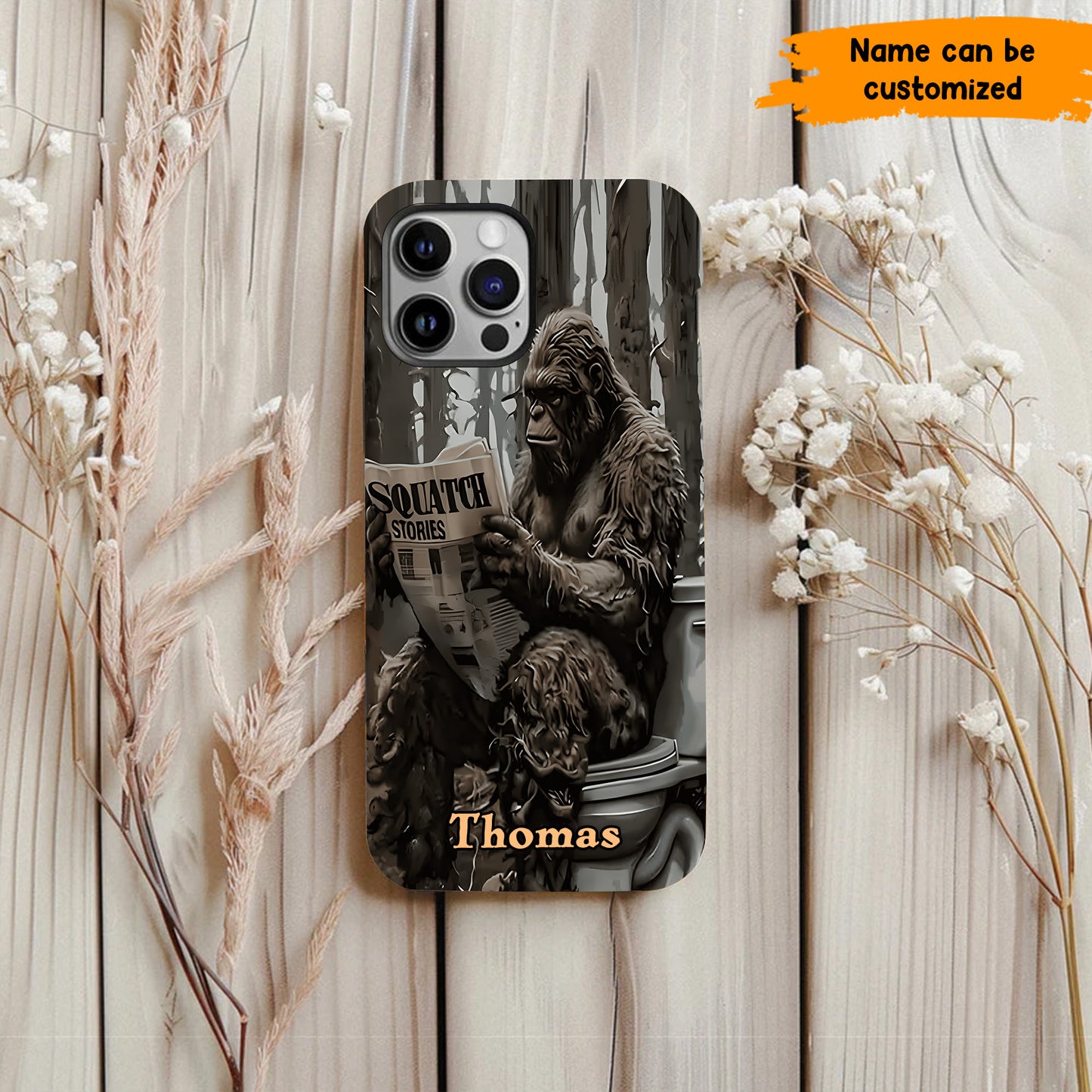 "Squatch Stories” – Personalized Bigfoot Phone Case