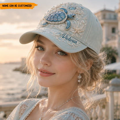 Personalized Sea Turtle Classic Cap Version 2