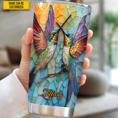 Couple Hummingbird - Personalized Hummingbird Tumbler