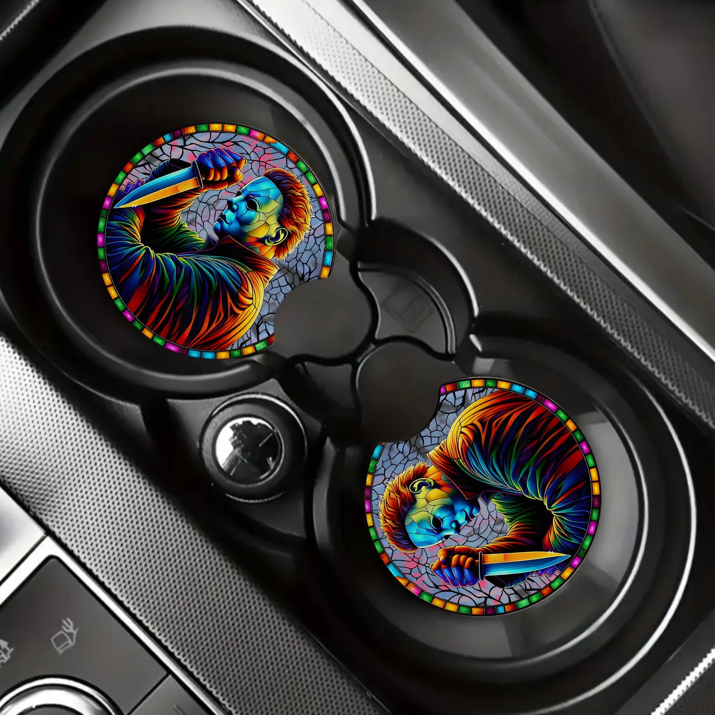 Haunted Night Car Coaster