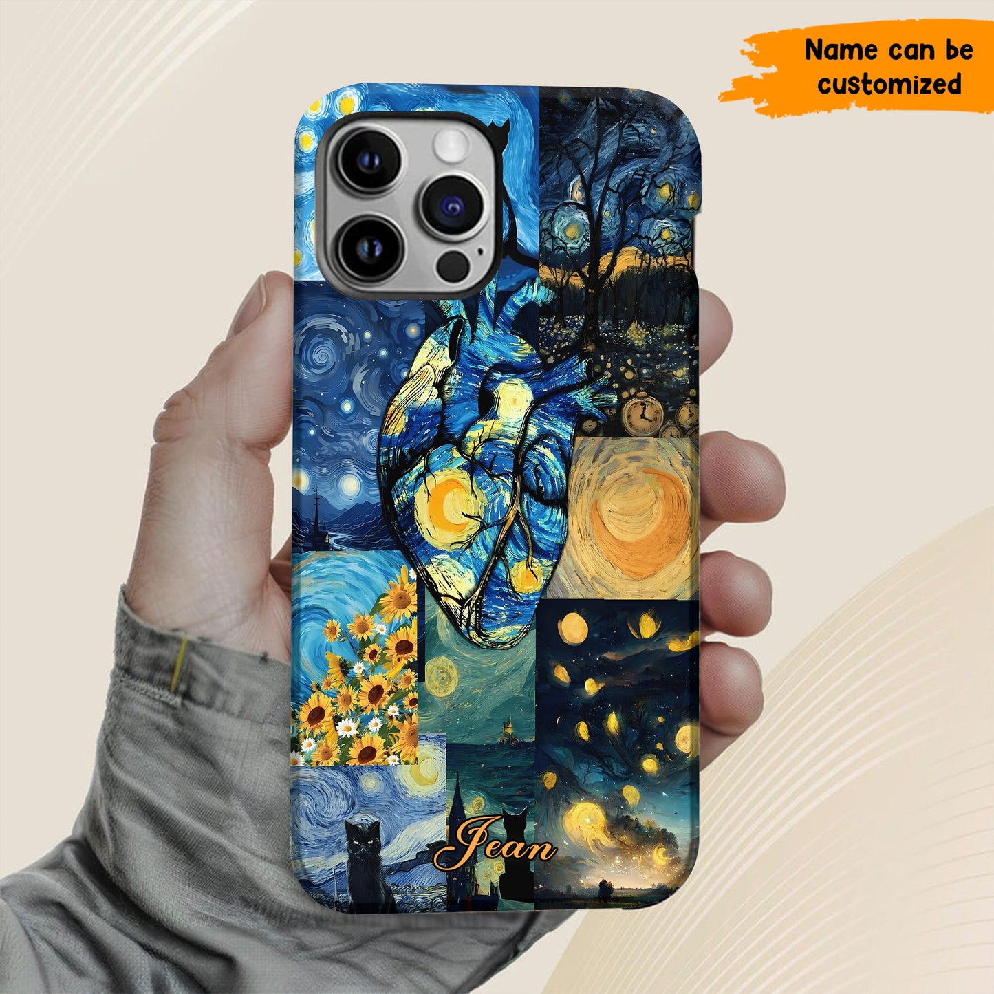 Soul in Bloom – Personalized Stary Night Phone Case
