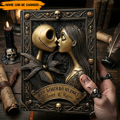Personalized Gothic Couple Leather Journal