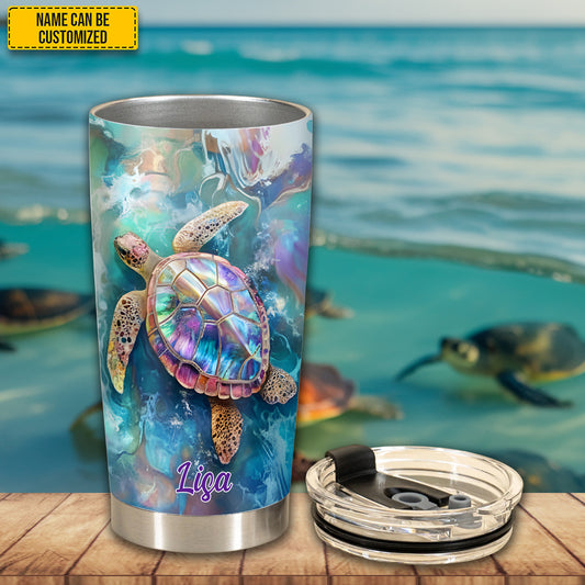 Personalized Sea Turtle Tumbler