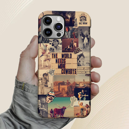 Rodeo Roots Collage – Vintage Cowboy Phone Case