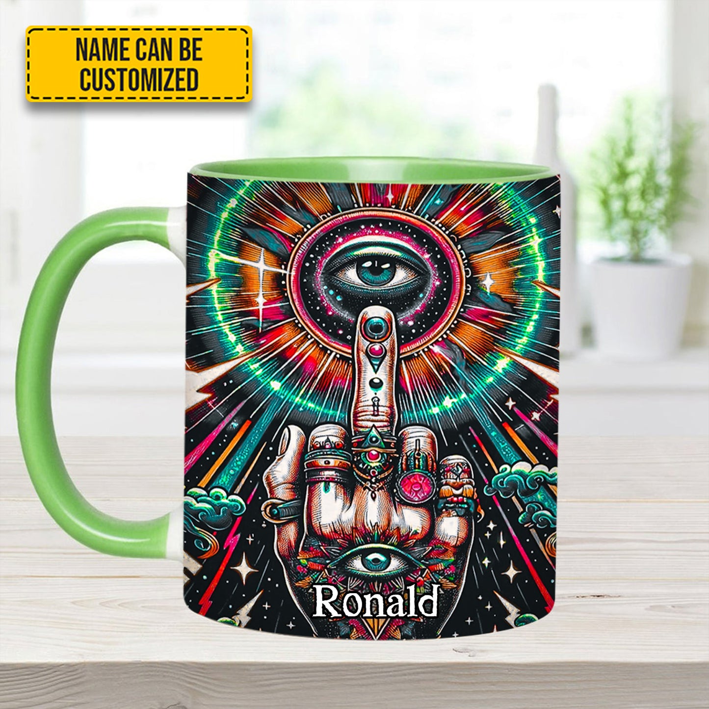 Psychedelic Rock – Personalized Accent Mug
