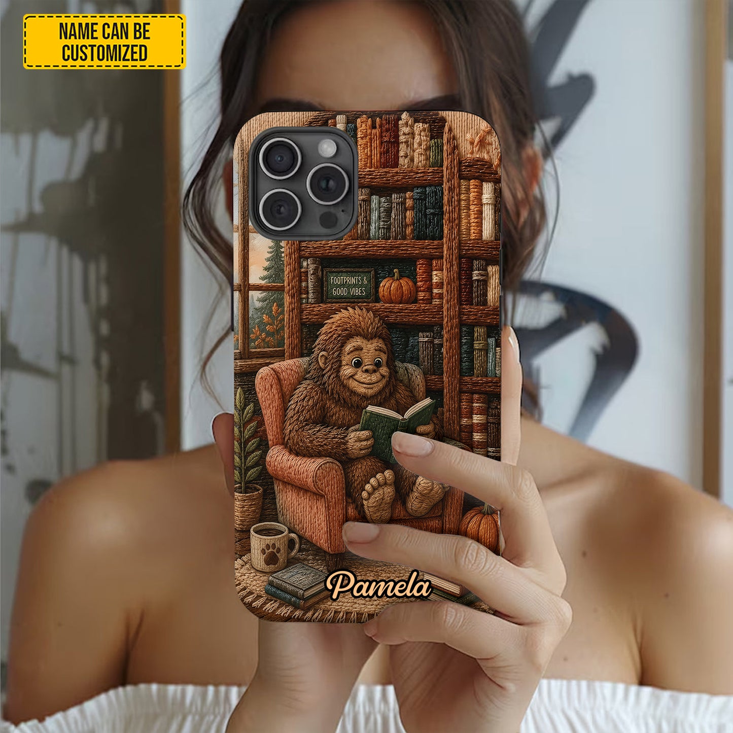 Bigfoot Book Nook – Personalized Phone Case