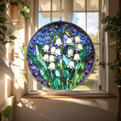 Lily Of The Valley Acrylic Window Hanging
