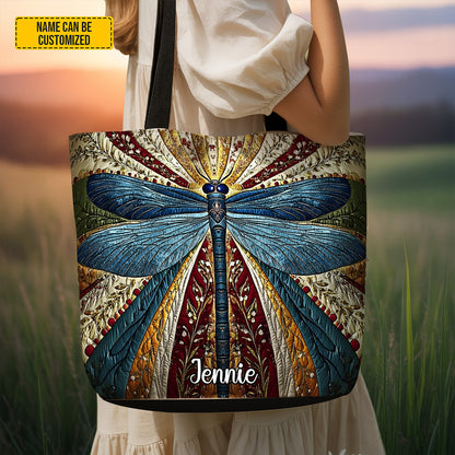 Mystic Dragonfly – Personalized Tote Bag