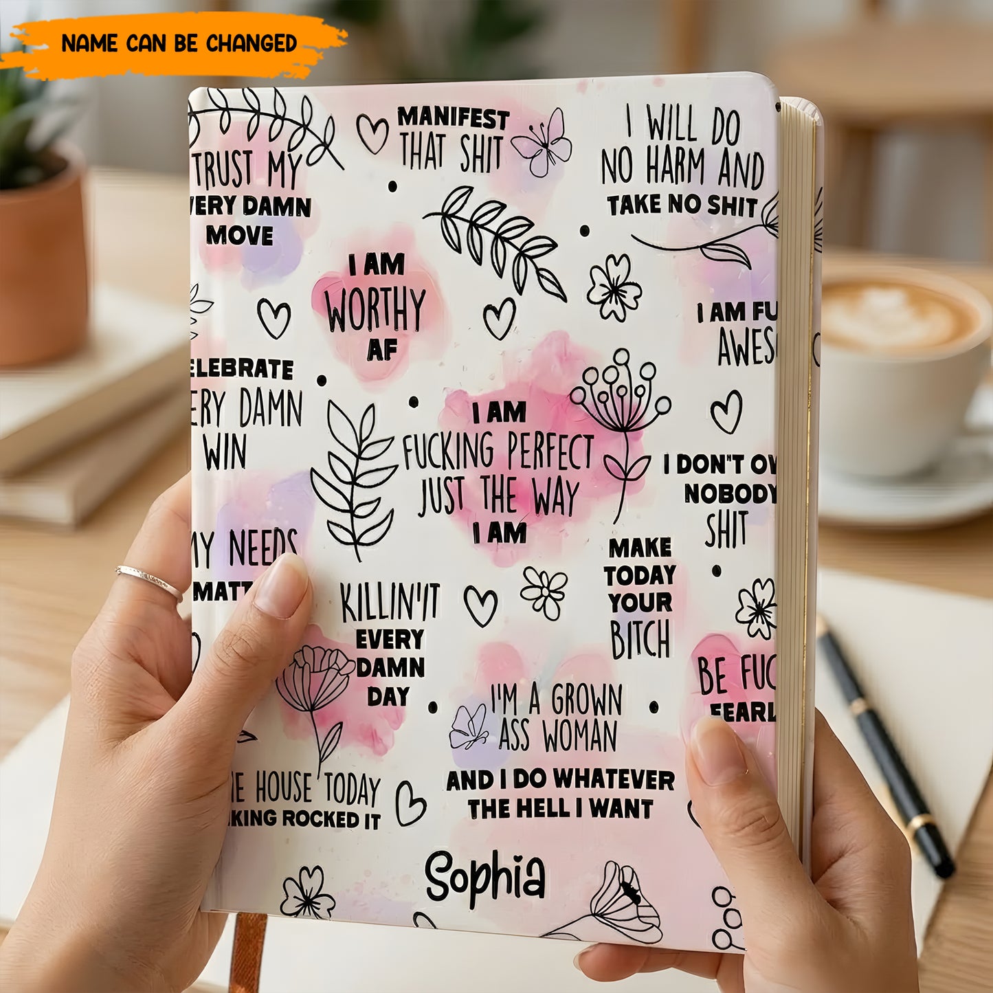 Personalized Affirmation Leather Journal