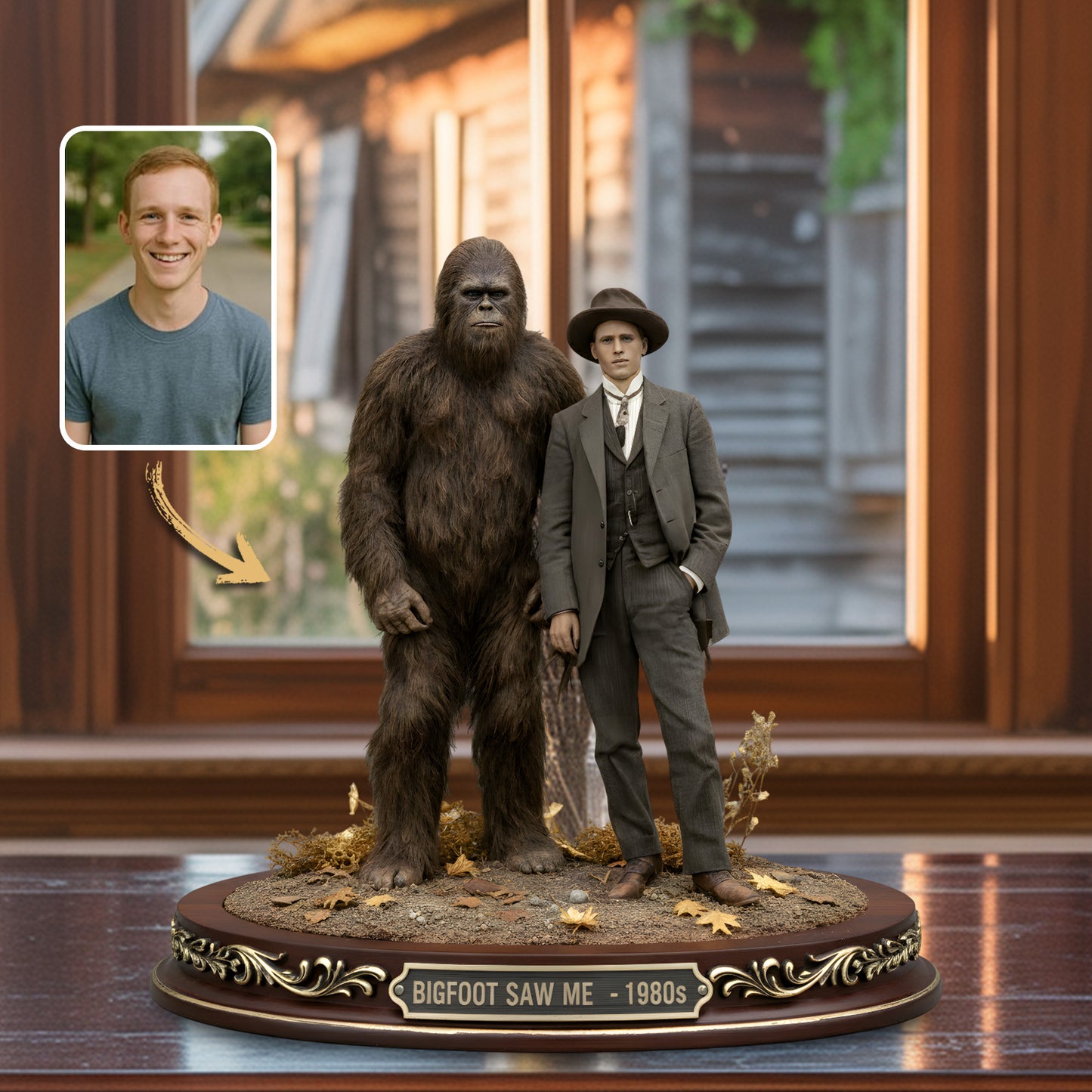 Me & My Hairy Buddy – Personalized Bigfoot Acrylic Plaque