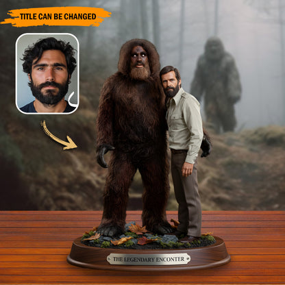 Bigfoot With Me – Personalized Best Friend Acrylic Plaque