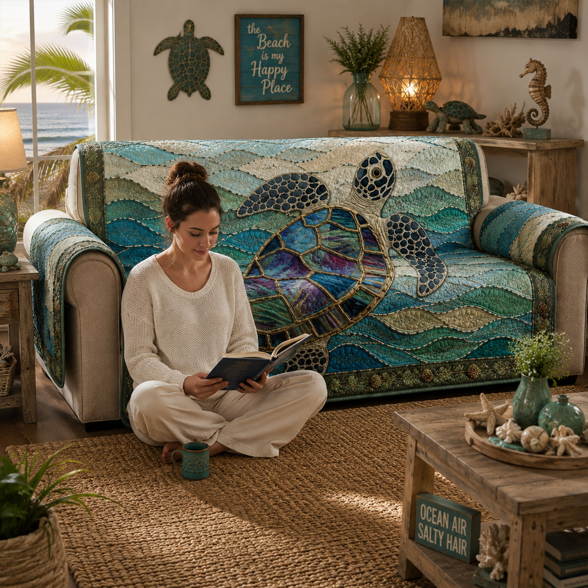 Sea Turtle Sofa Cover