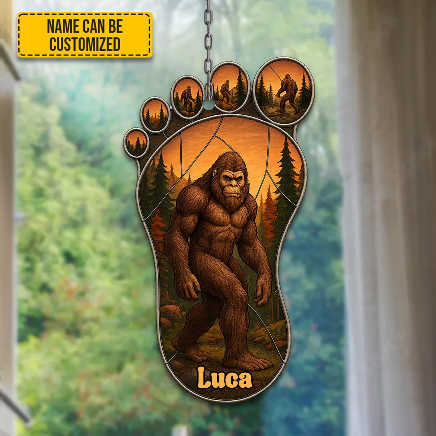 Bigfoot Footprint – Personalized Bigfoot Acrylic Window