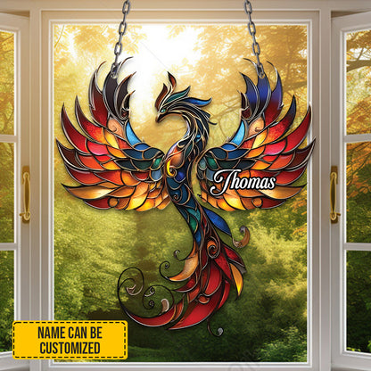 Personalized Phoenix Acrylic Window Hanging