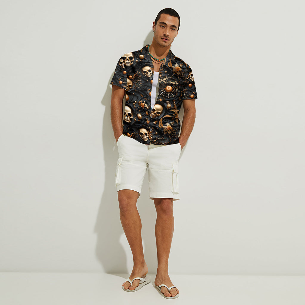 Personalized Skull Hawaiian Shirt