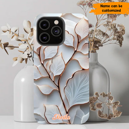 Personalized Elegant Leaf Phone Case