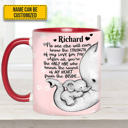 Elephant Mother's Day - Personalized Accent Mug