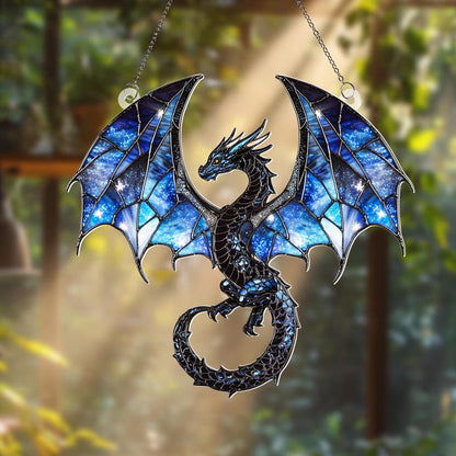 Blue Dragon Acrylic Window Hanging