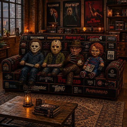 Halloween Horror Quilted Sofa Cover