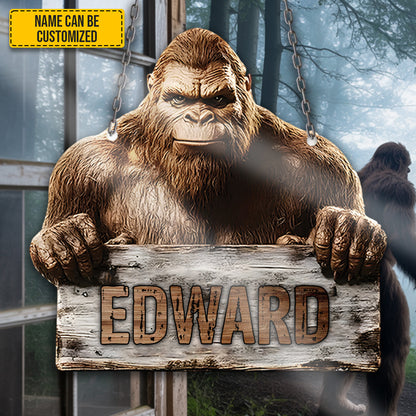 Personalized Bigfoot Acrylic Window
