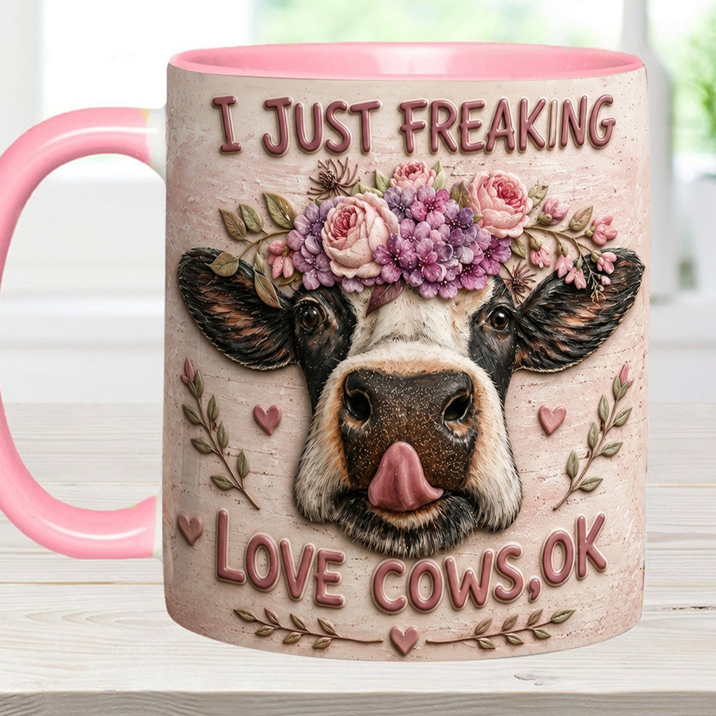 I Just Freaking - Cow Accent Mug