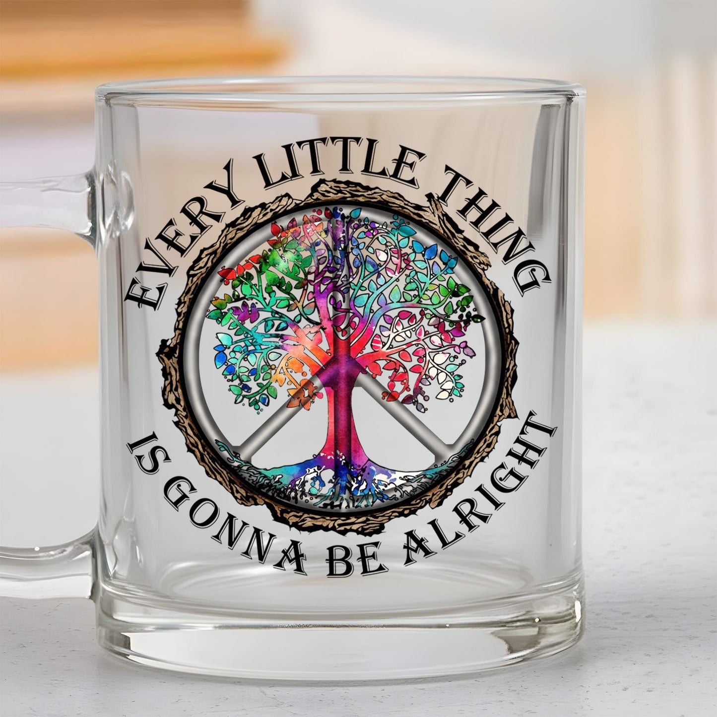 Every Little Thing Is Gonna Be Alright - Hippie Accent Mug