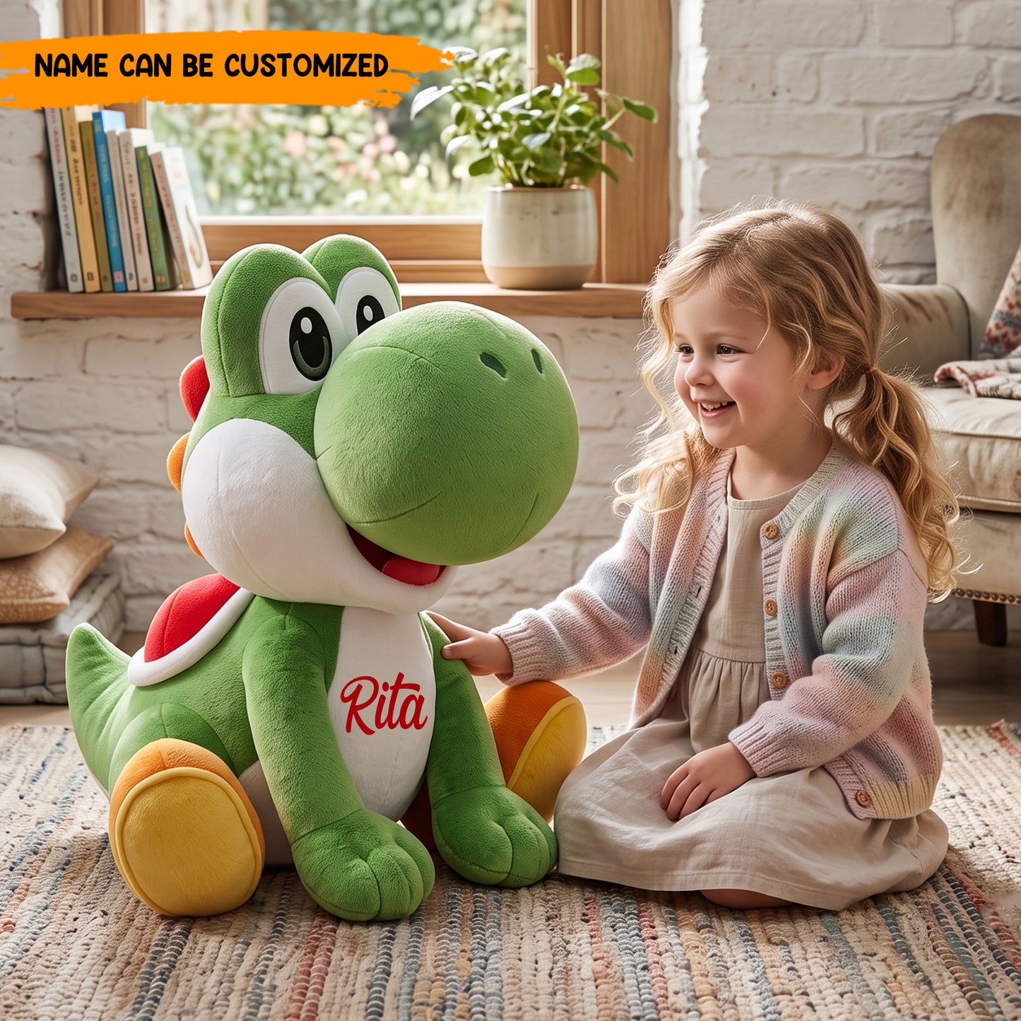 Personalized Cute Dinosaur Custom Shaped Pillow