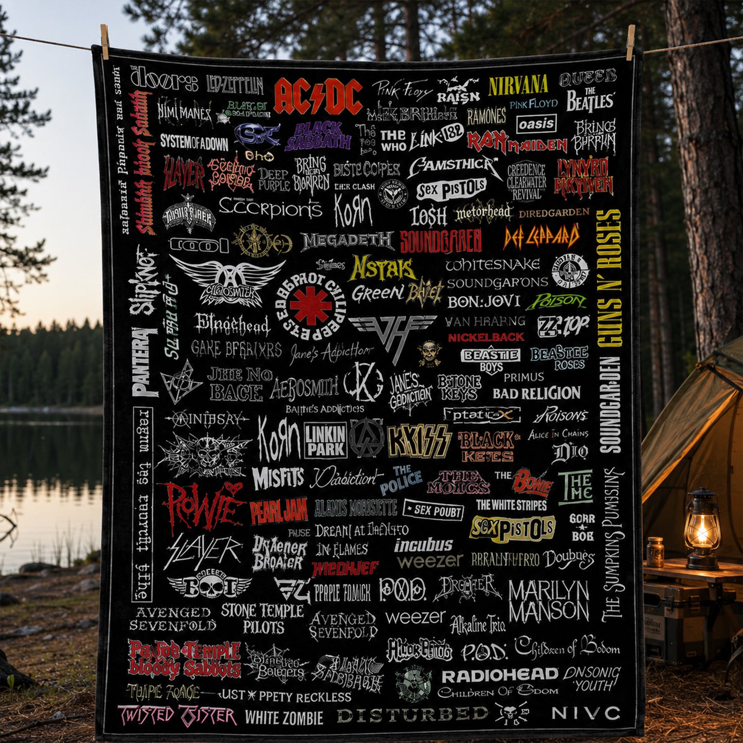 Rock Lovers - Classic Rock Legends Blanket Version 4