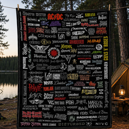 Rock Lovers - Classic Rock Legends Blanket Version 4