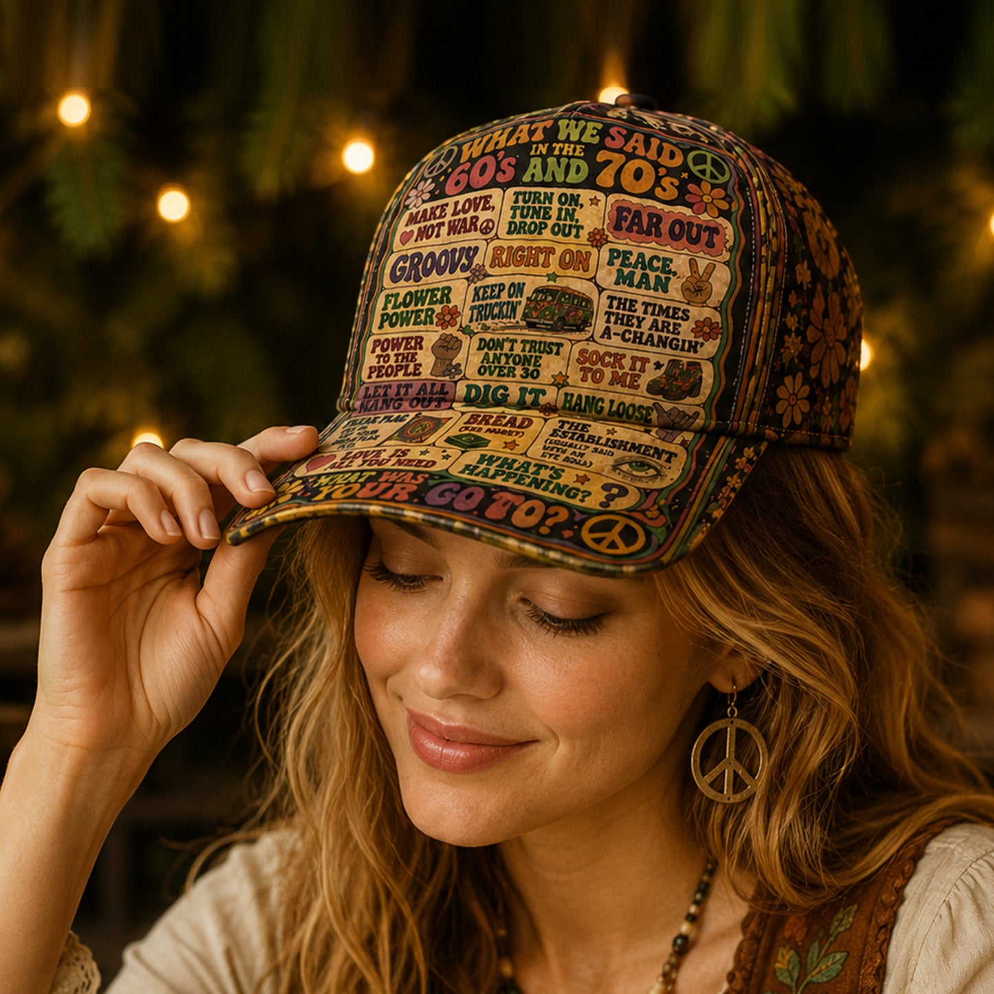 Groovy Dictionary - Personalized Hippie Classic Cap