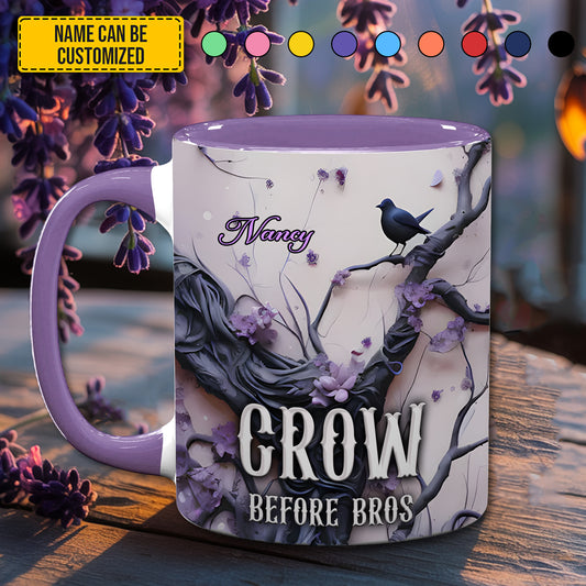 Mystic Crow Vibes - Personalized Accent Mug