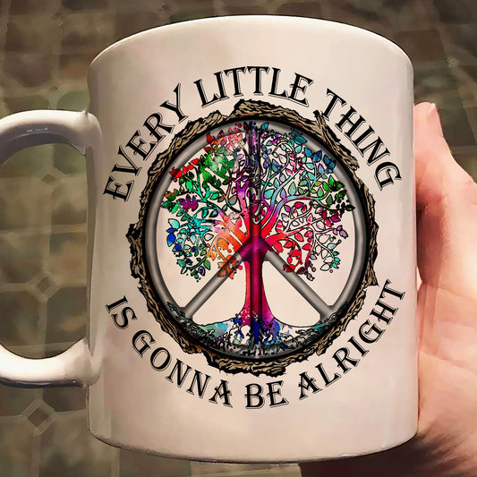 Every Little Thing Is Gonna Be Alright - Hippie Mug