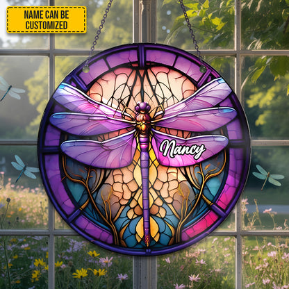 Dragonfies Acrylic Ornament - Personalized Acrylic Window Hanging