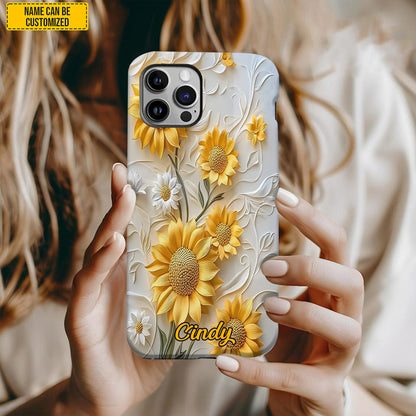 Personalized Sunflower Phone Case