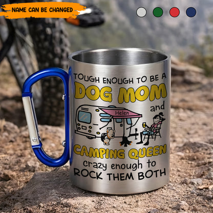 Camping Queen – Personalized Camping Carabiner Mug