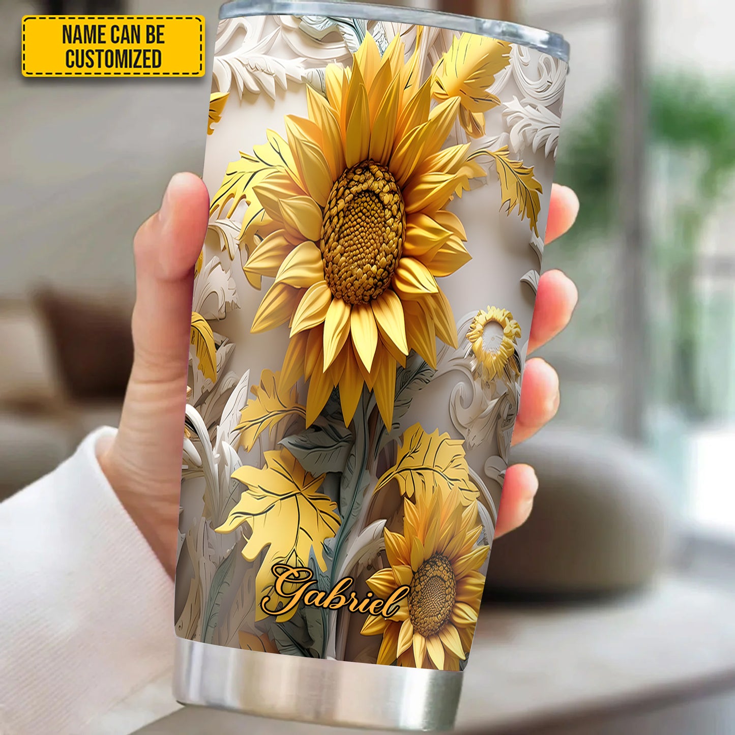 Beautiful Sunflower - Personalized Sunflower Tumbler