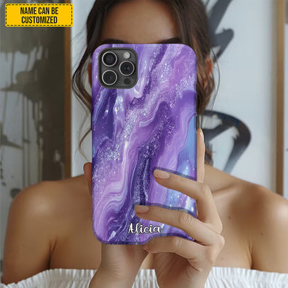 Personalized Purple Agate Phone Case