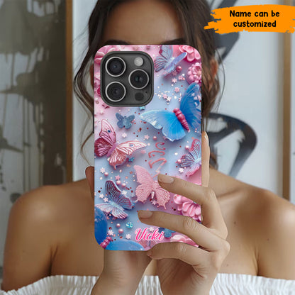 Colorful Butterfly - Personalized Phone Case