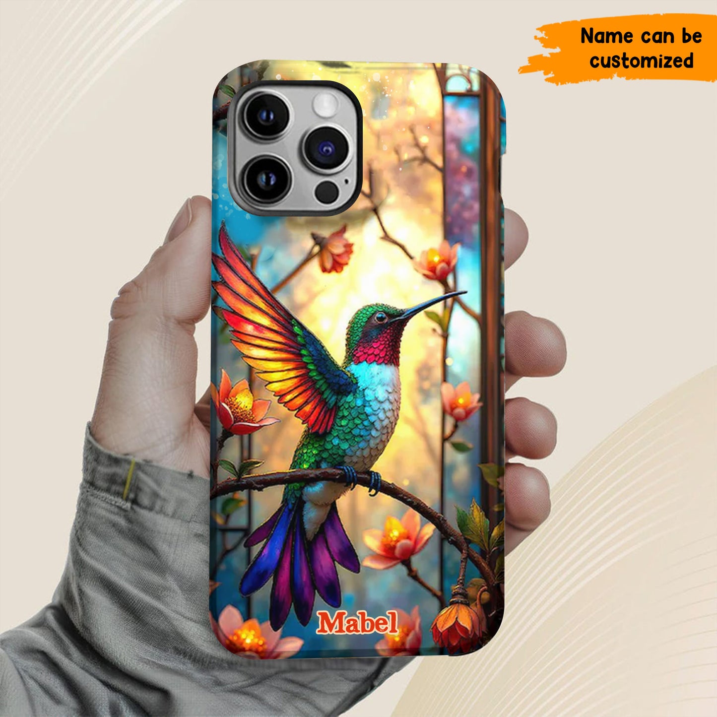 Personalized Beautiful Hummingbird Phone Case