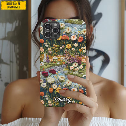 Personalized Floral Wildflower Meadow Phone Case