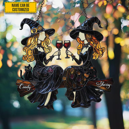 Best Friends Slay - Personalized Witch Acrylic Window