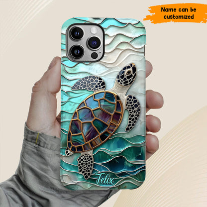 Personalized Sea Turtle Ocean Phone Case