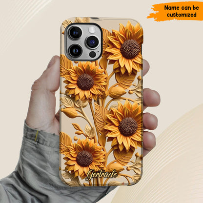 Sunflower Phone Case - Personalized Phone Case