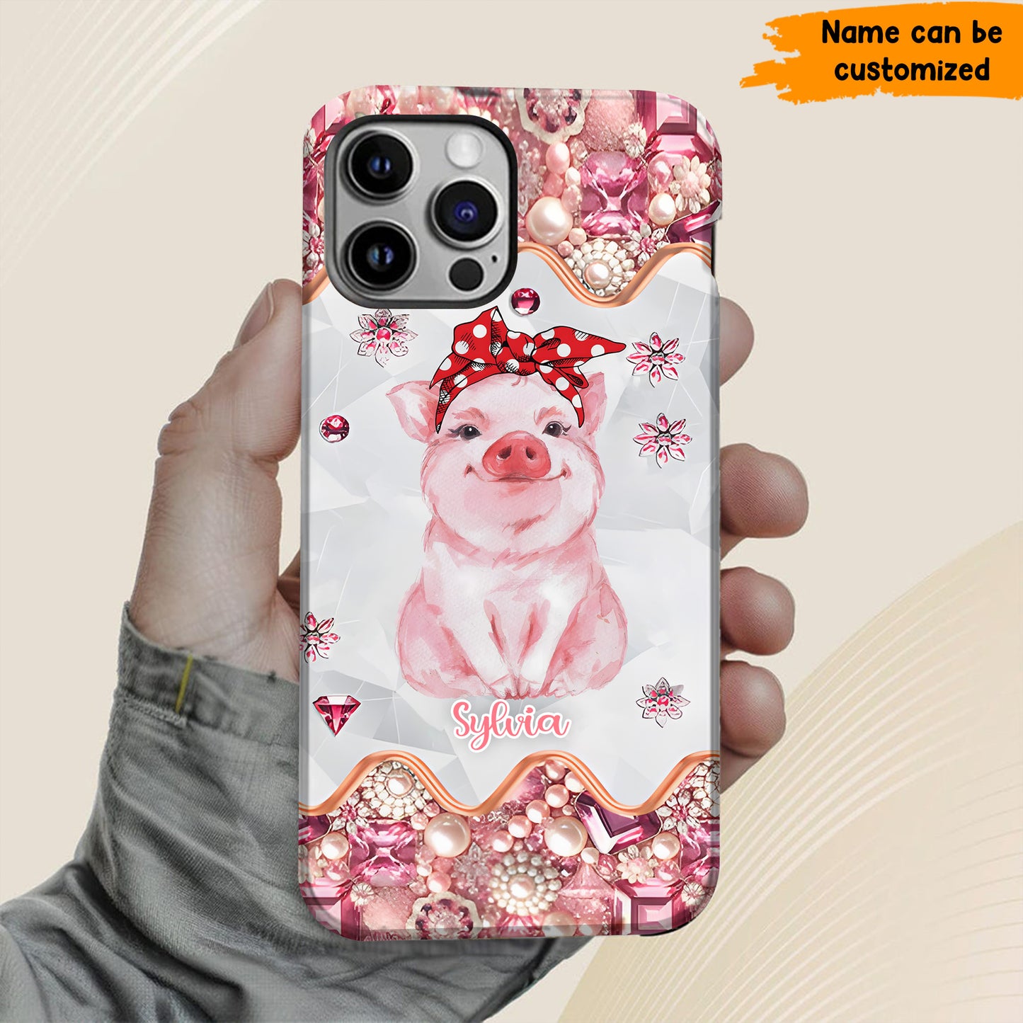 Cute Pig - Personalized Pig Phone Case