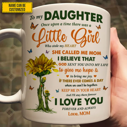 To My Daughter – Personalized Love Message Mug from Mom