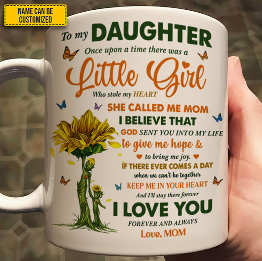 To My Daughter – Personalized Love Message Mug from Mom