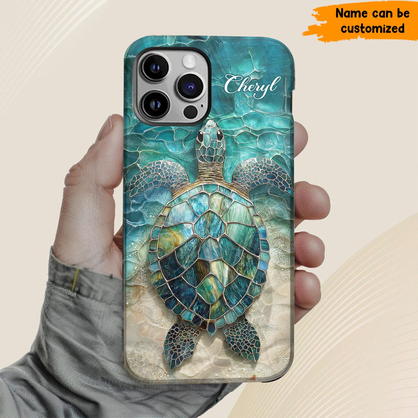 Personalized Sea Turtle Ocean Phone Case