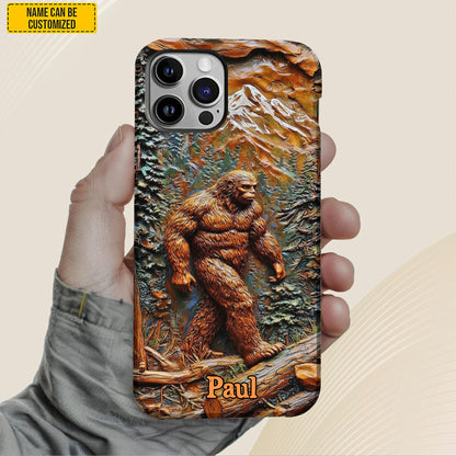 Bigfoot In Forest - Personalized Bigfoot Phone Case